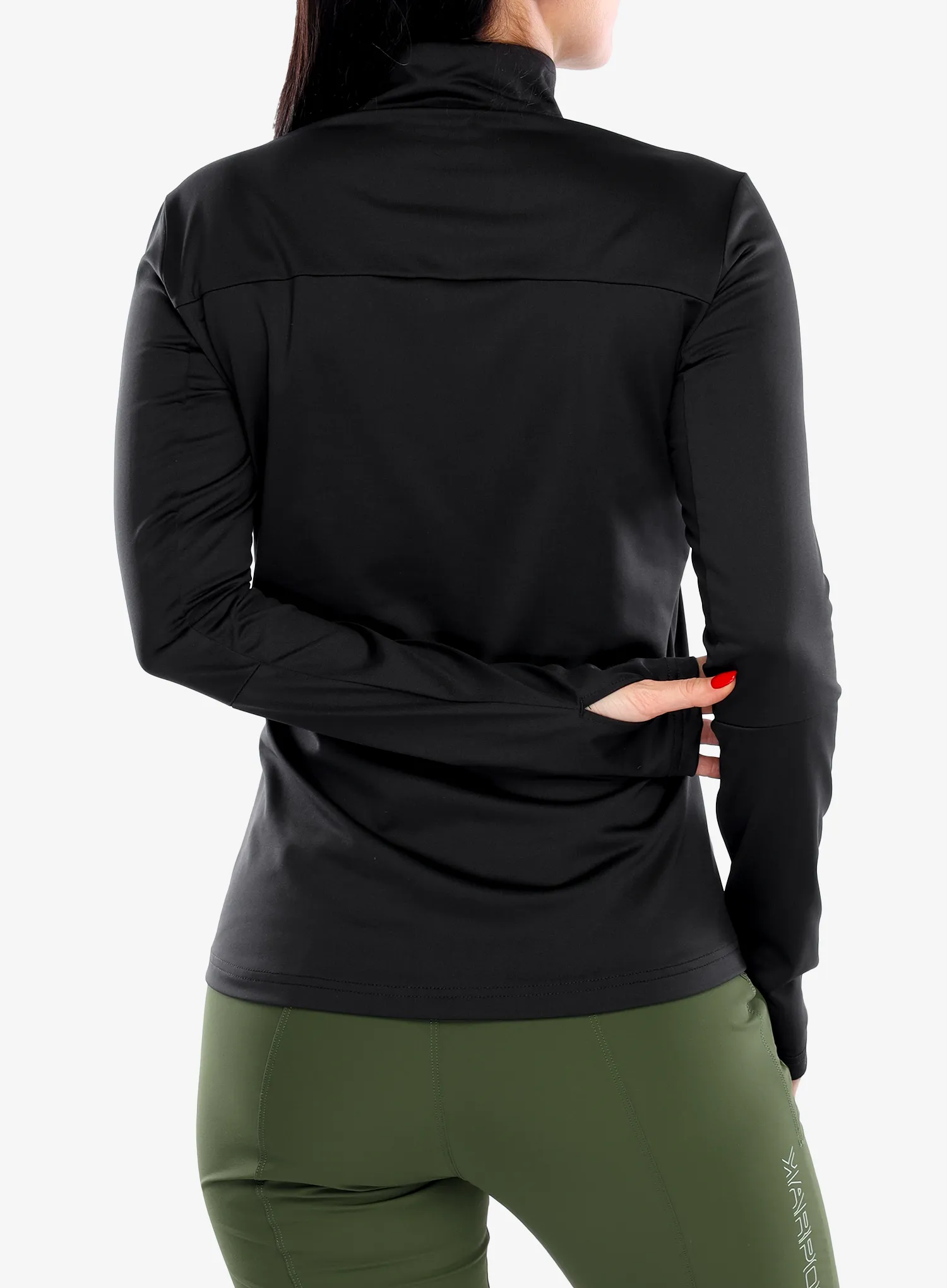 Hanorac fleece femei Vaude Livigno Halfzip II - black uni