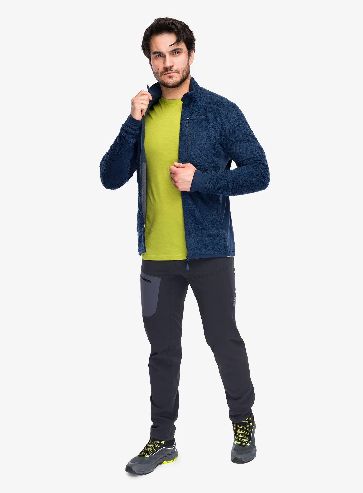 Hanorac fleece Norrona Falketind Warm1 Active Jacket - indigo night
