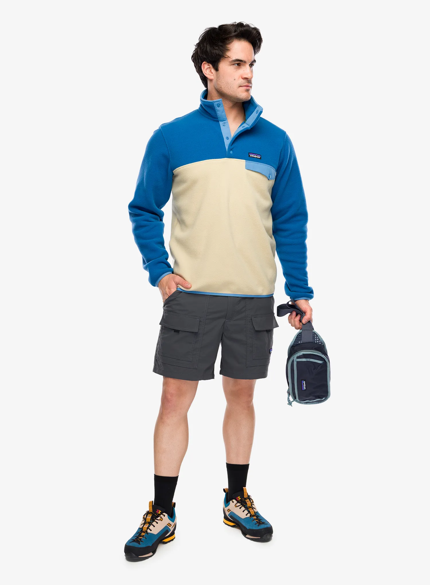 Hanorac fleece Patagonia Lightweight Synch Snap-T Pullover - nautilus tan