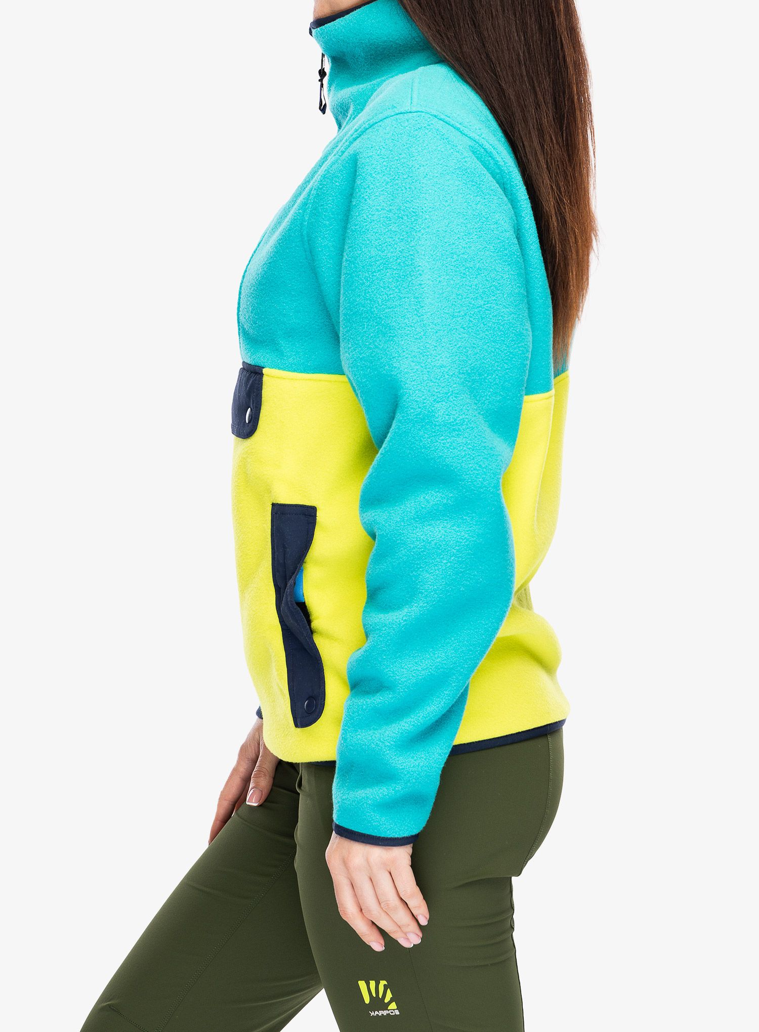 Jachetă fleece Patagonia Synchilla Anorak - phosphorus green