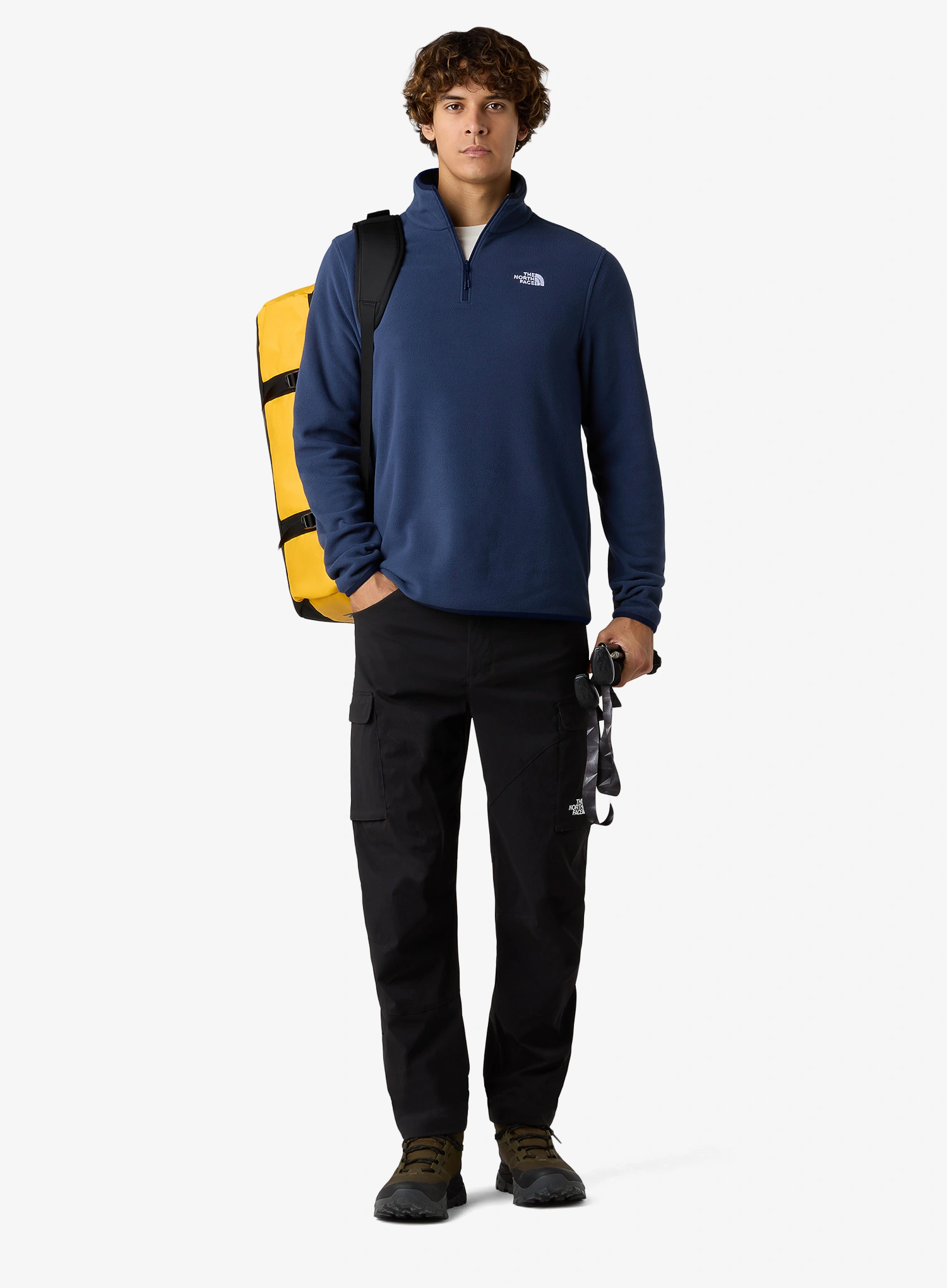 Hanorac fleece The North Face Glacier Fleece 1/4 Zip Jacket - summit navy