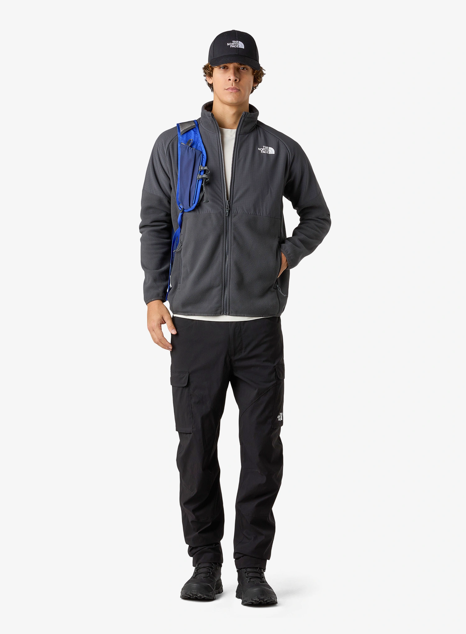Hanorac fleece The North Face Glacier Heavyweight Full Zip Jacket - asphalt grey/tnf black