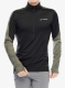 Hanorac fleece Vaude Livigno Halfzip II - black/khaki