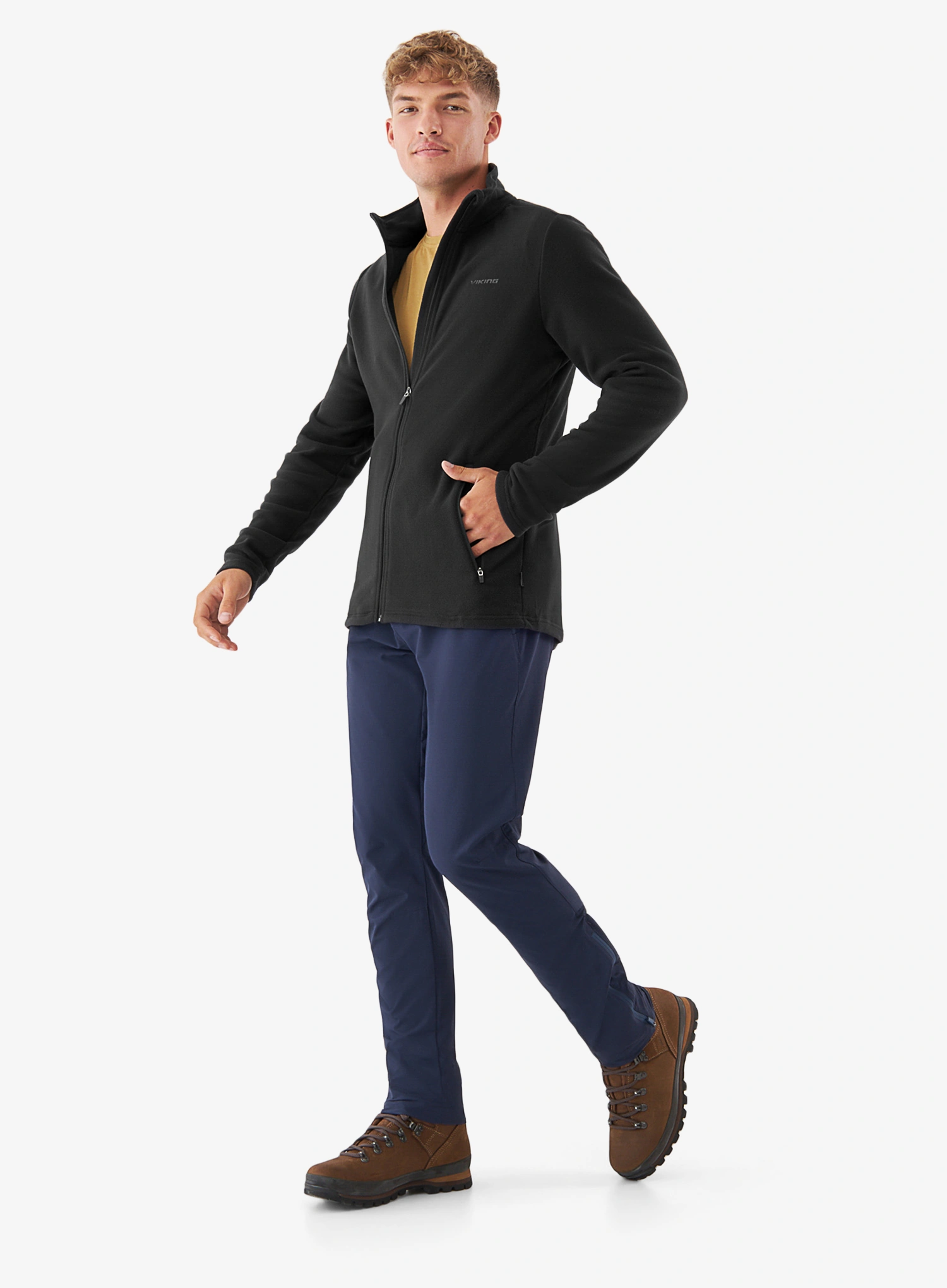 Hanorac fleece Viking Midlayer Fleece Tesero Polartec - black