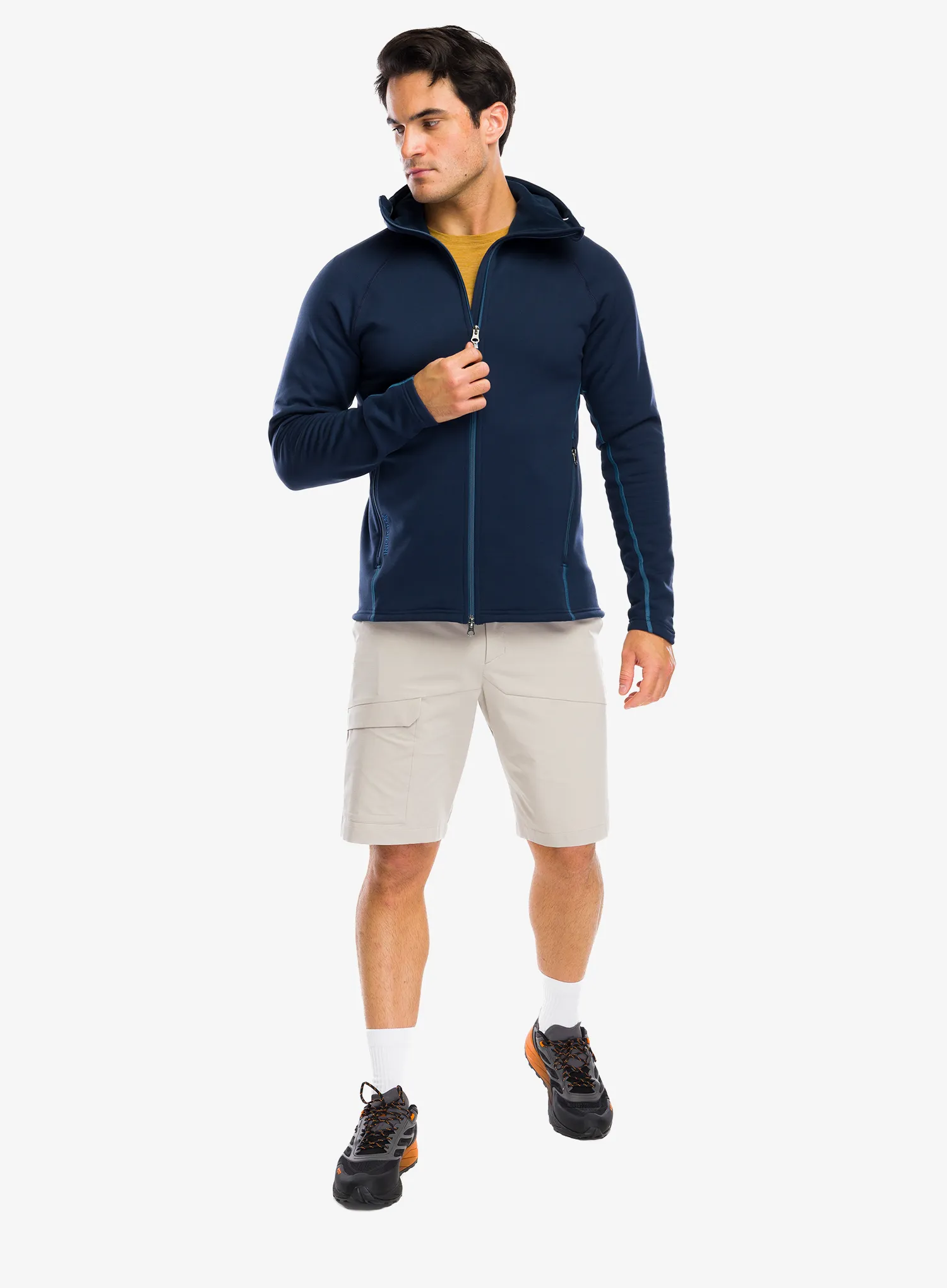 Hanorac fleece cu gluga Houdini Power Up Houdi - blue illusion
