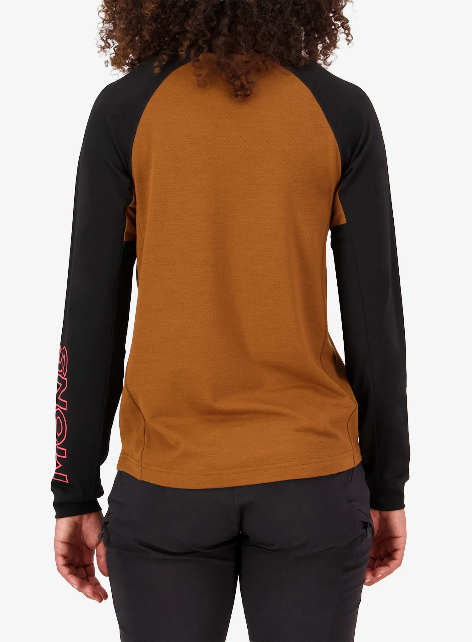Hanorac ciclism femei Mons Royale Tarn Merino Long Sleeve - caramel/black