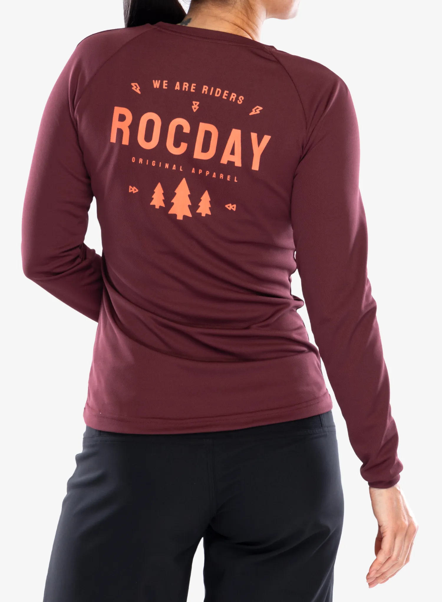 Hanorac ciclism femei Rocday Patrol - burgundy