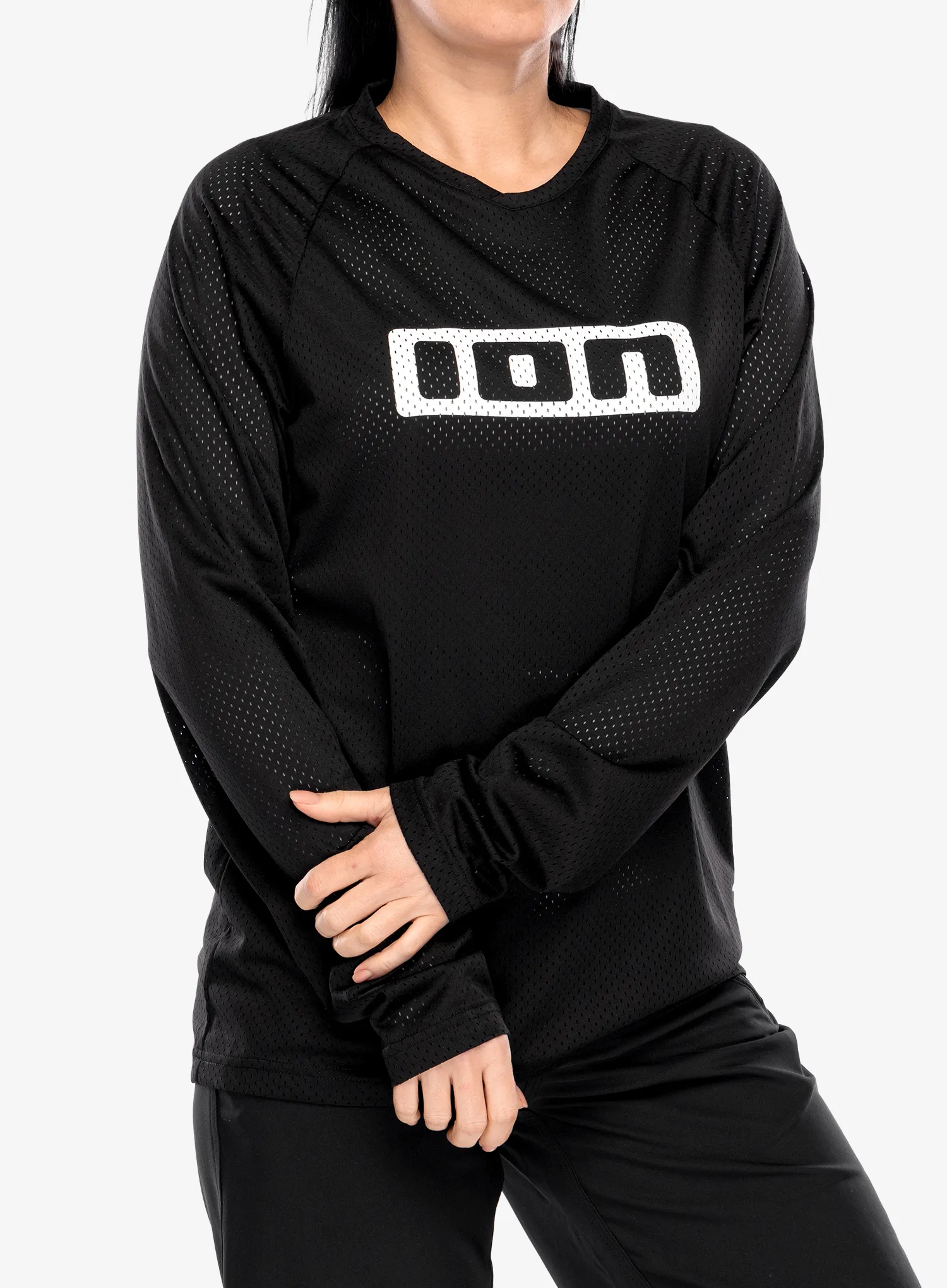 Hanorac ciclism ION Logo LS - black