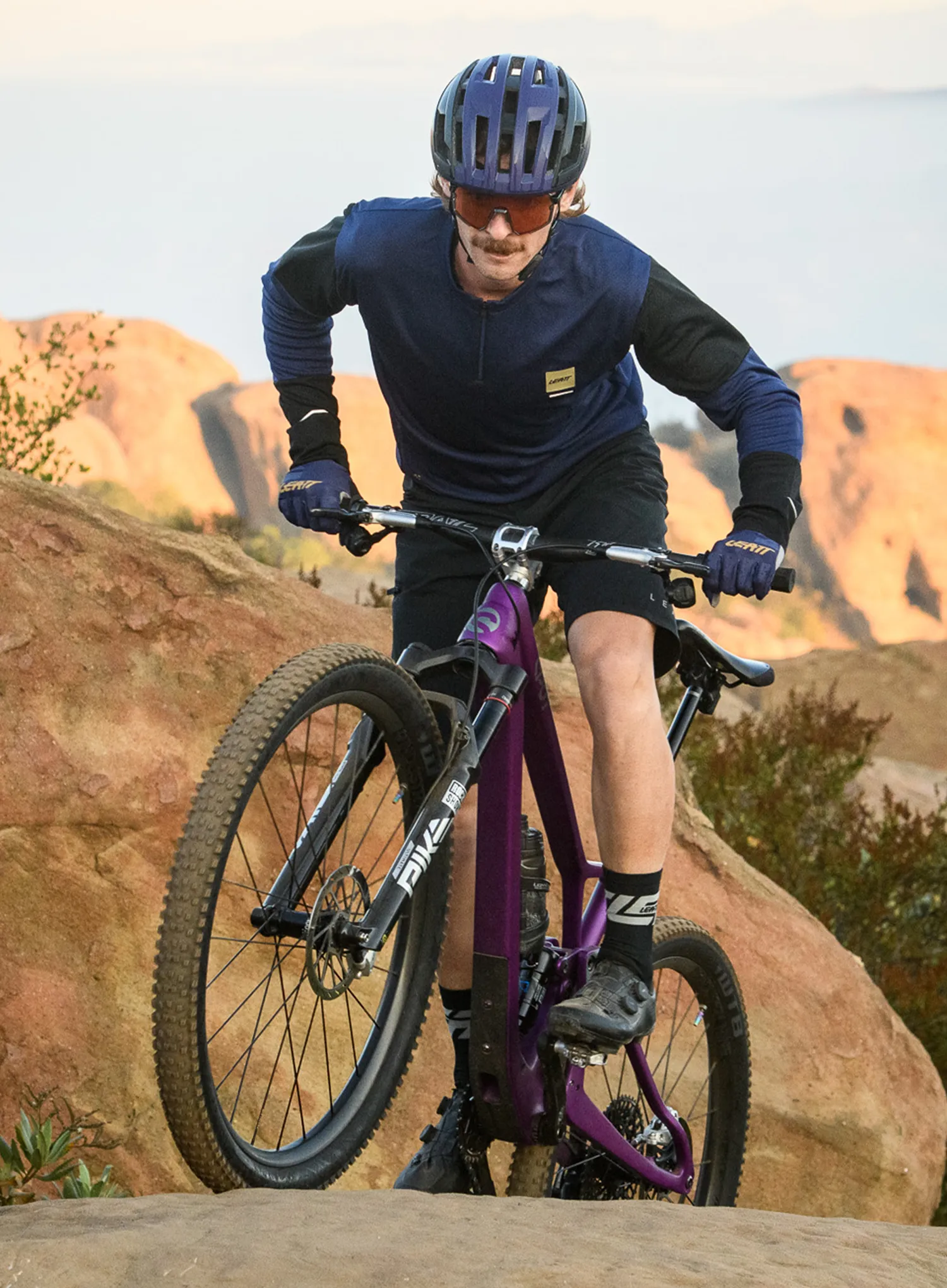 Hanorac ciclism Leatt MTB Endurance 3.0 Long Sleeve - galaxy blue
