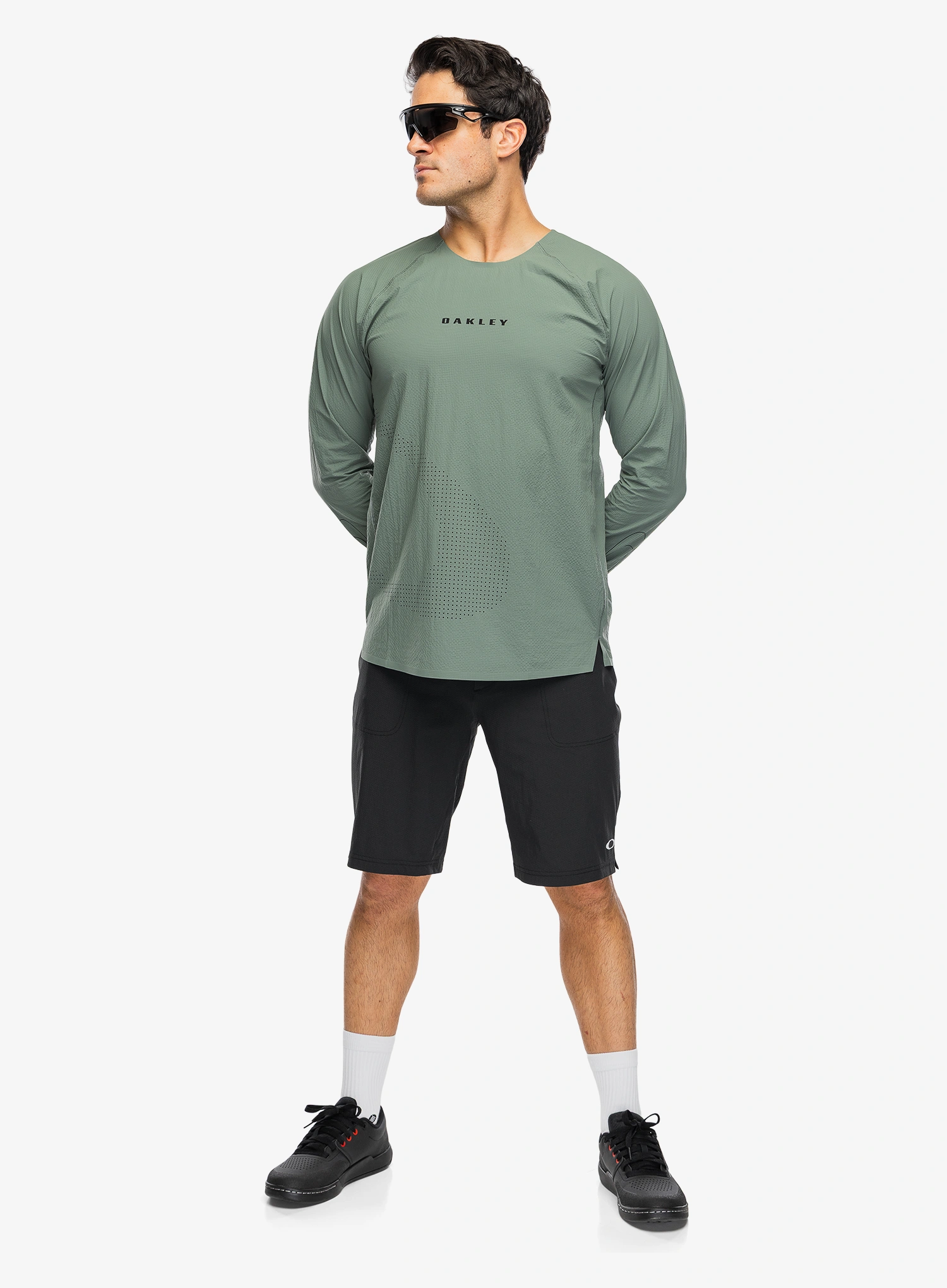 Hanorac ciclism Oakley Seeker Whip LS Jersey - aviator green