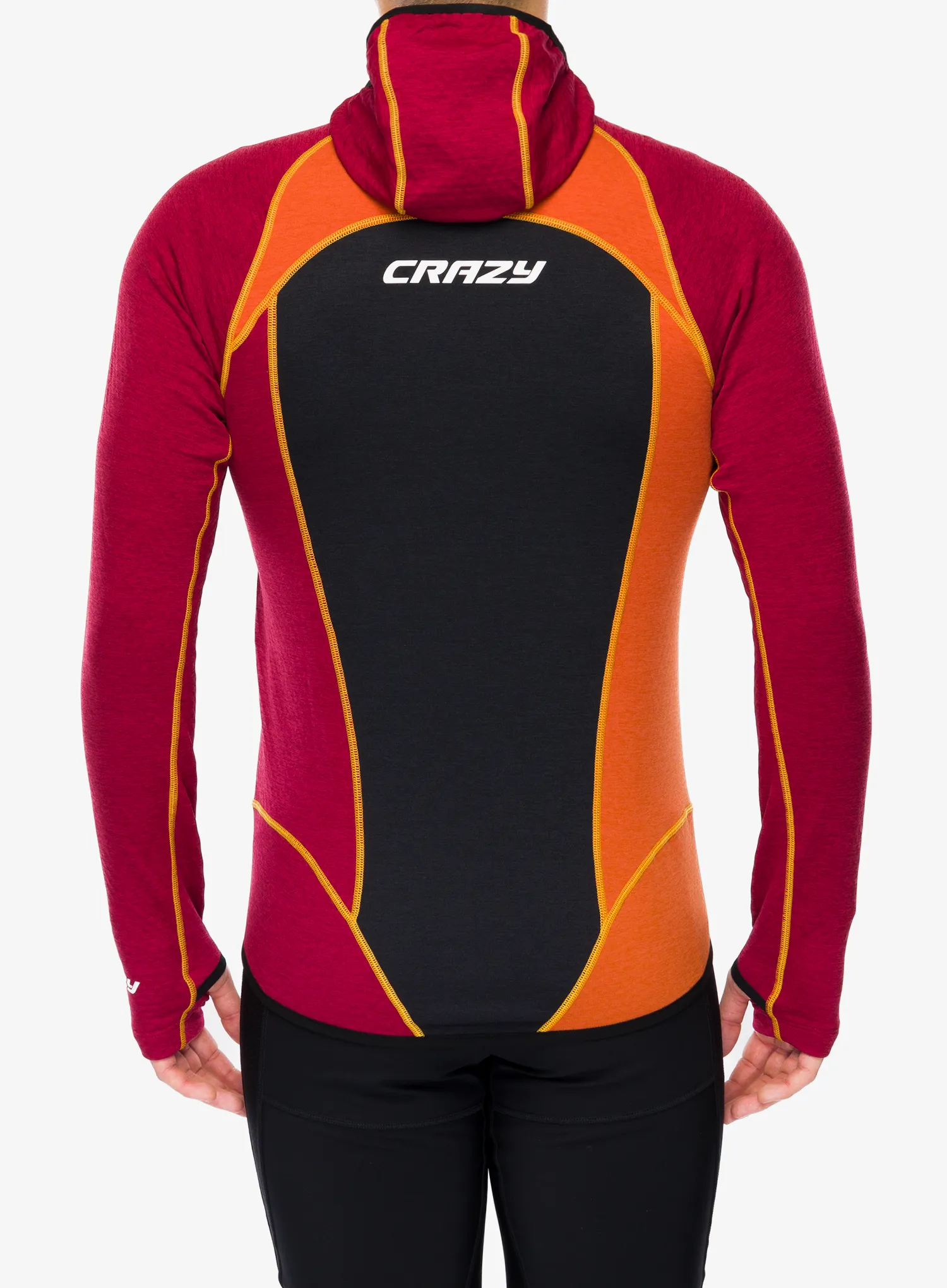 Hanorac descheiat Crazy Pull Resolution - brick/black