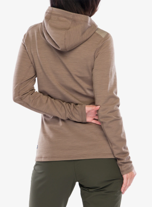 Hanorac cu fermoar femei Fjallraven Keb Fleece Hoodie - sude brown