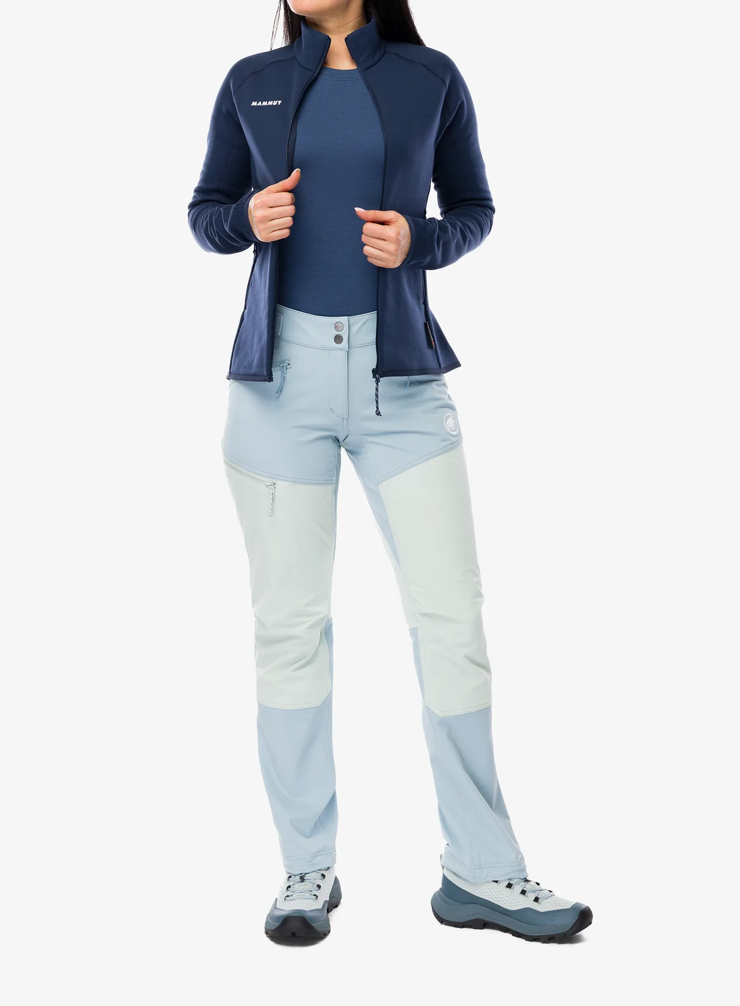 Hanorac cu fermoar femei Mammut Aconcagua ML Jkt - marine