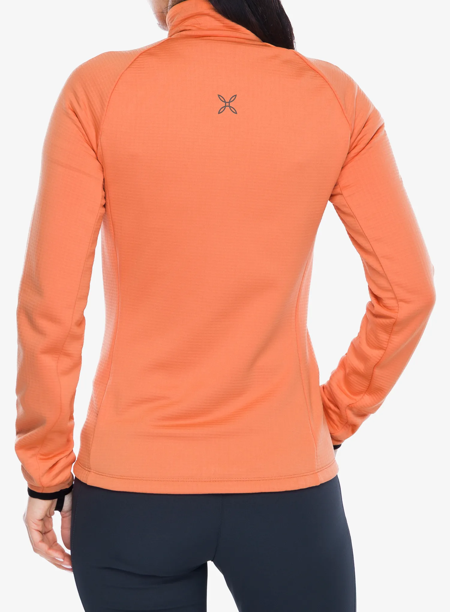 Hanorac cu fermoar femei Montura Fadis Grid Maglia - melon