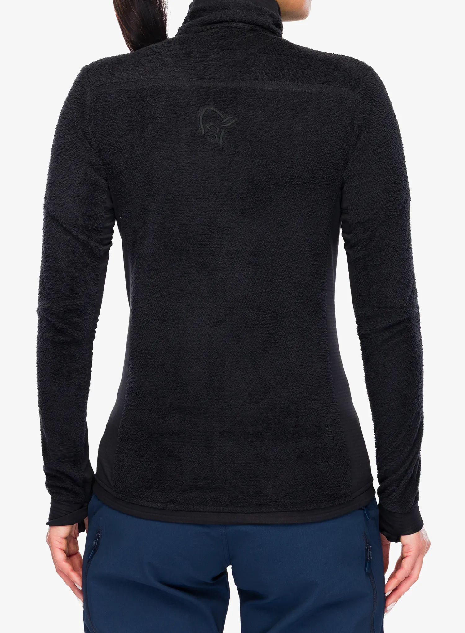 Hanorac cu fermoar femei Norrona Falketind Warm1 Active Jacket - caviar black