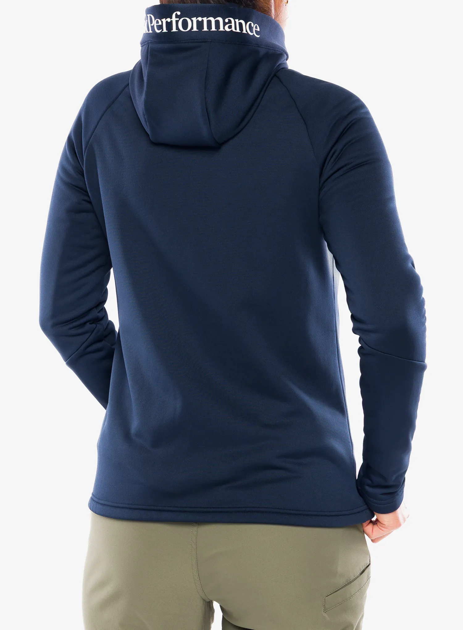 Hanorac cu fermoar femei Peak Performance Rider Essentials Zip Hood - blue shadow/blue shadow