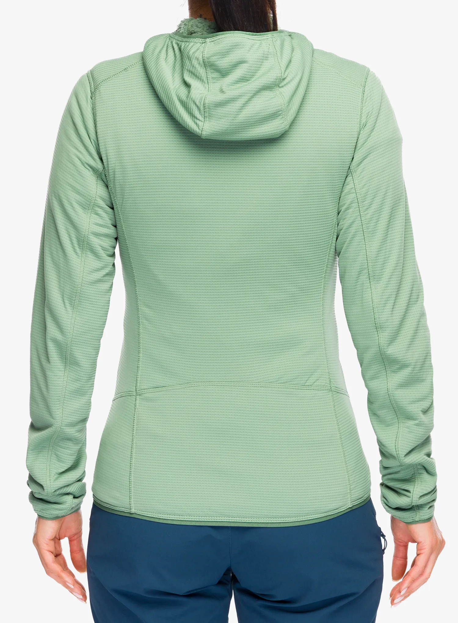Hanorac cu fermoar femei Rab Evolute Hoody - dark fig green