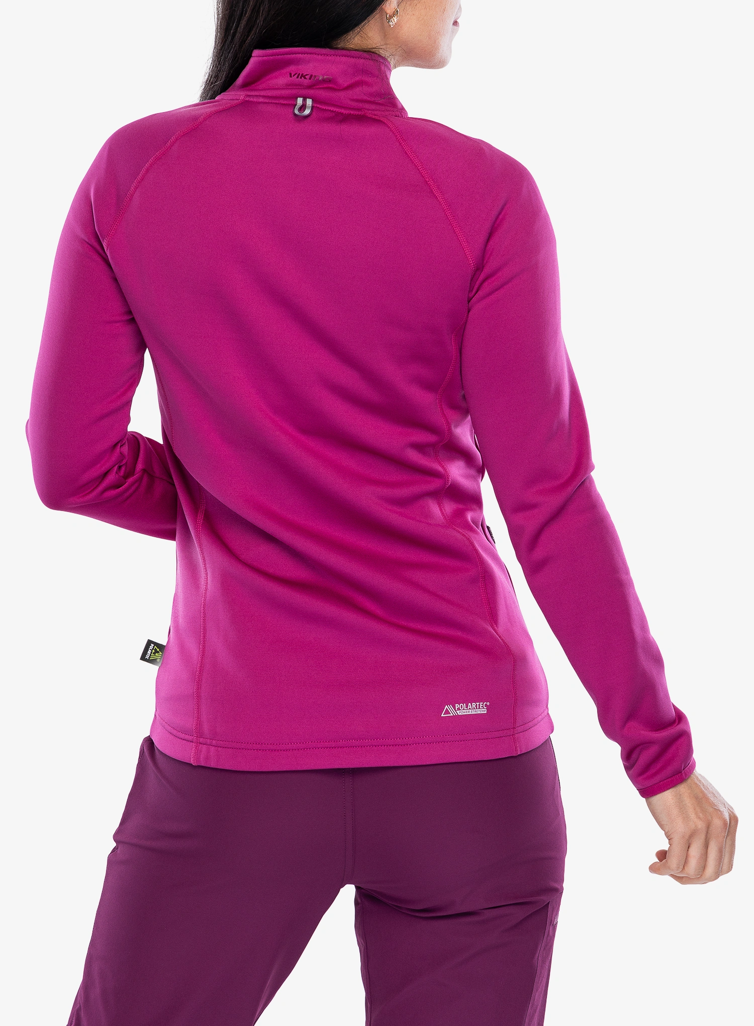 Hanorac cu fermoar femei Viking Jukon Polartec - pink