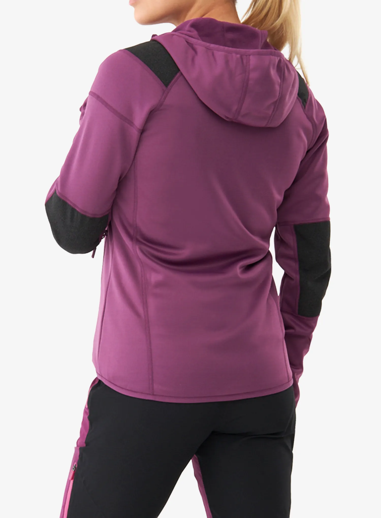 Hanorac cu fermoar femei Viking Yosemite Hoodie - violet/yellow
