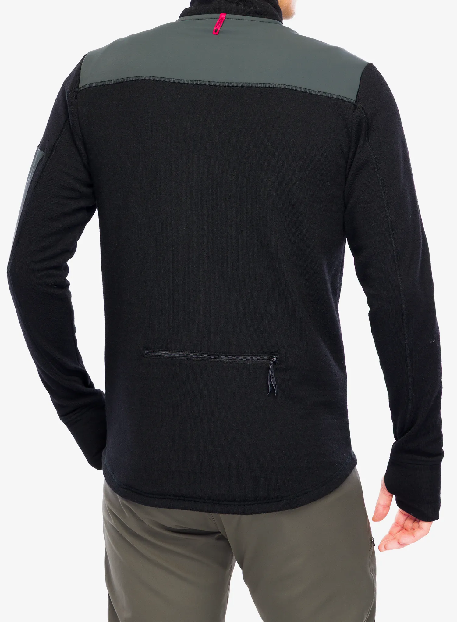 Hanorac descheiat Dovre Outlayer Fleece Wool Zip - black