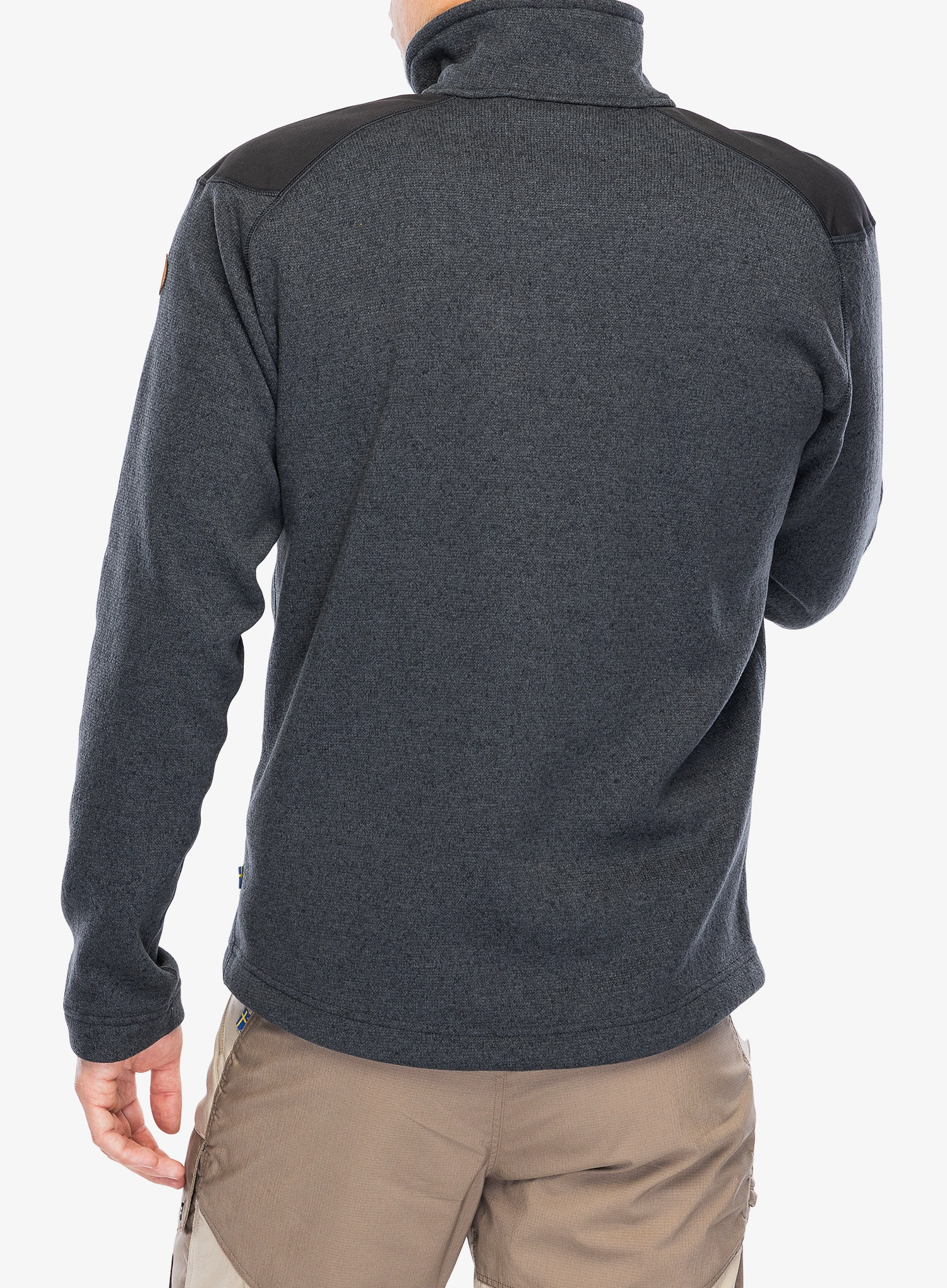 Hanorac descheiat Fjallraven Buck Fleece - graphite