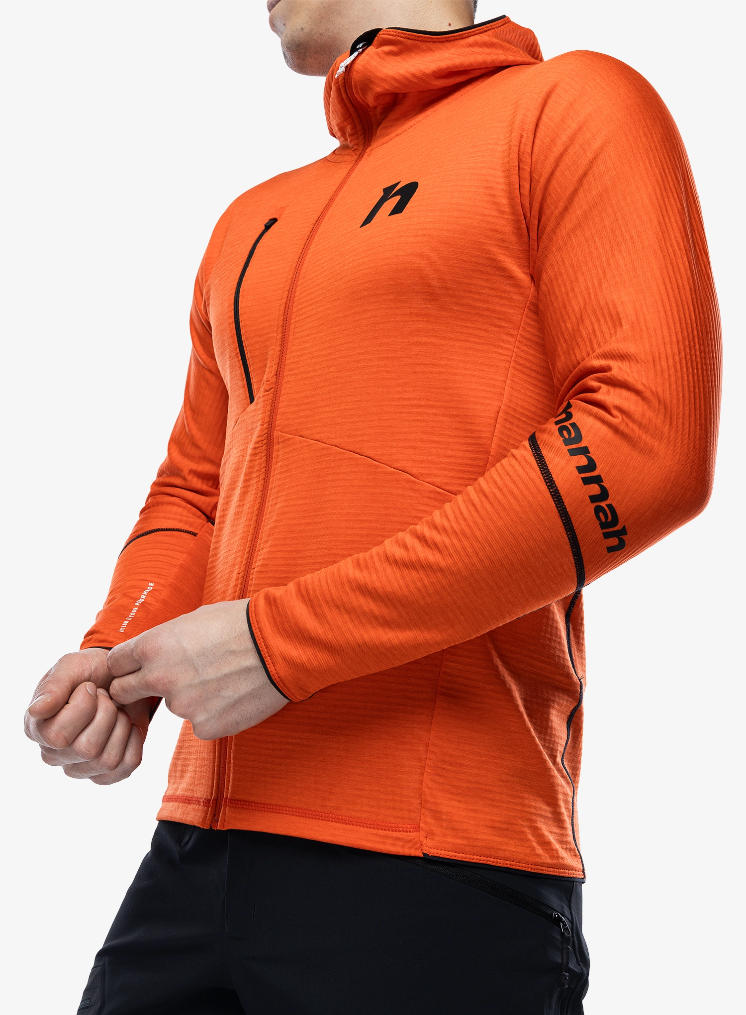 Hanorac descheiat Hannah Niro Hoody - spicy orange mel