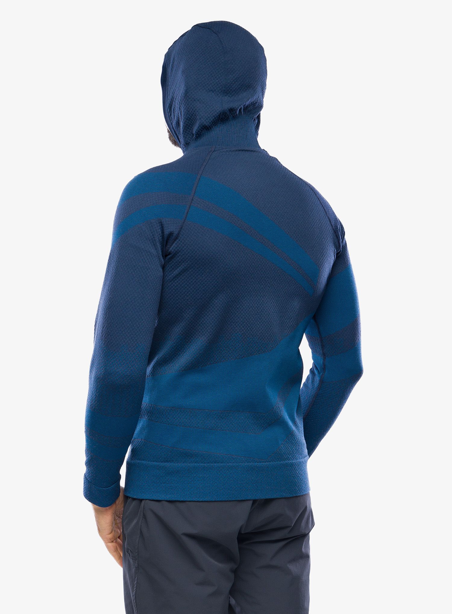 Hanorac descheiat barbati Brubeck Thermo Wool by Pustelnik - navy blue
