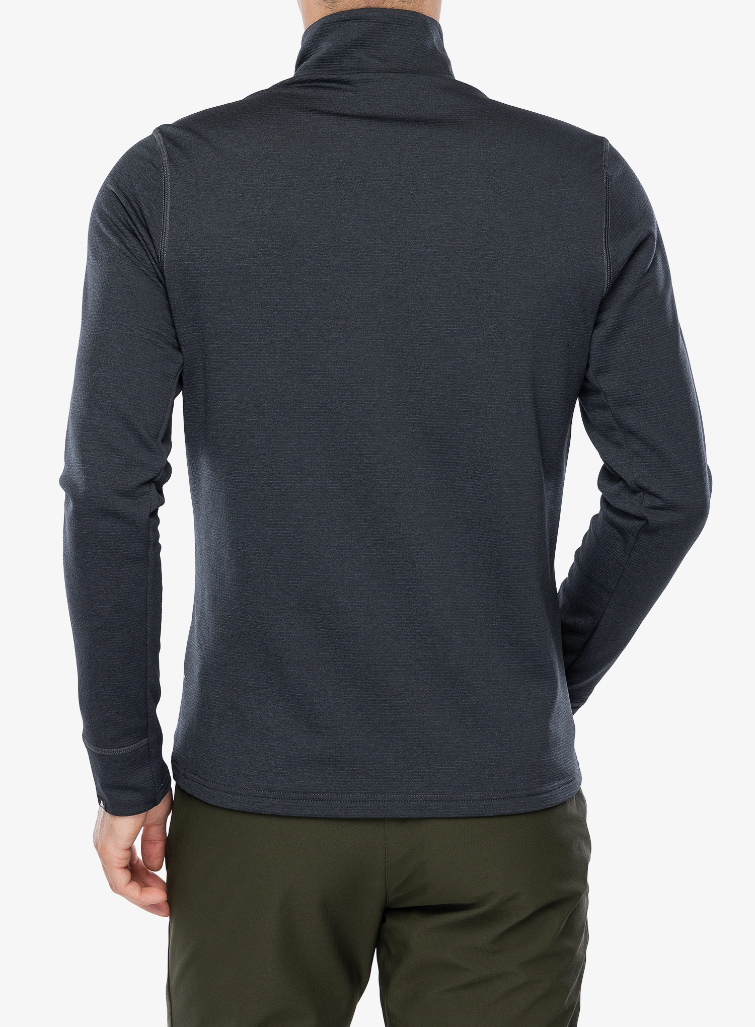 Hanorac descheiat Odlo Grid Fleece Mid Layer Full Zip - black melange