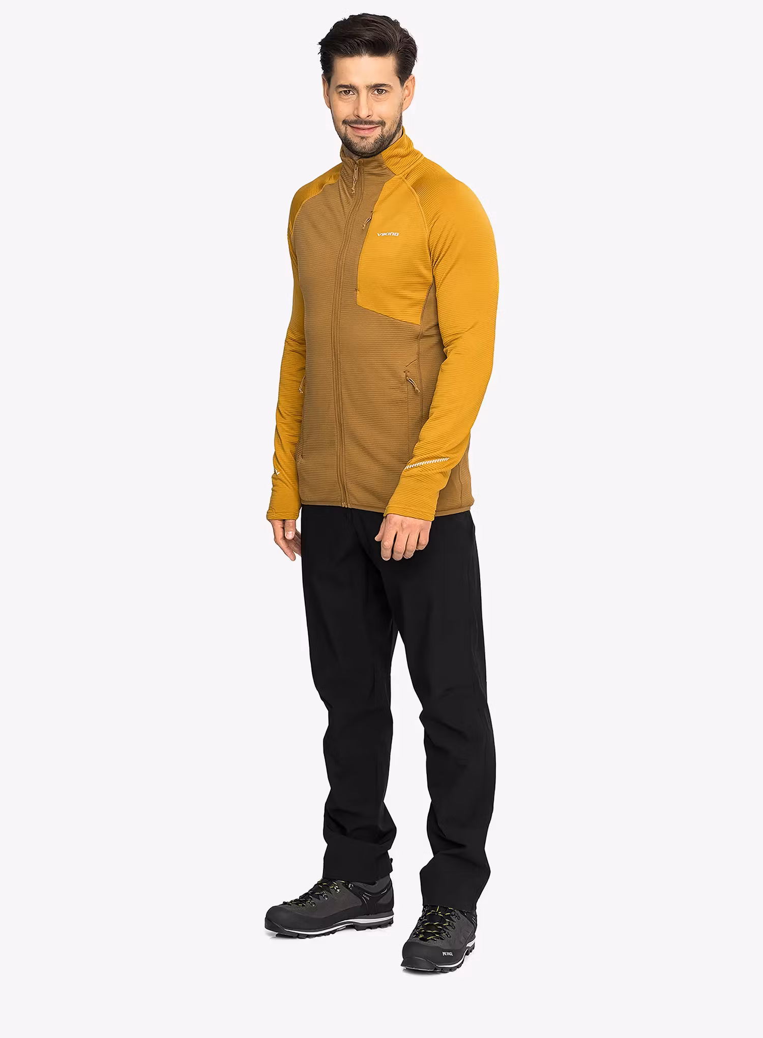 Hanorac descheiat Viking Birger - light brown/yellow