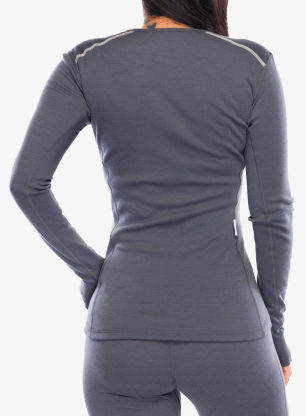 Bluza de corp femei adidas TERREX Xperior Merino 260 Baselayer LS - grey five