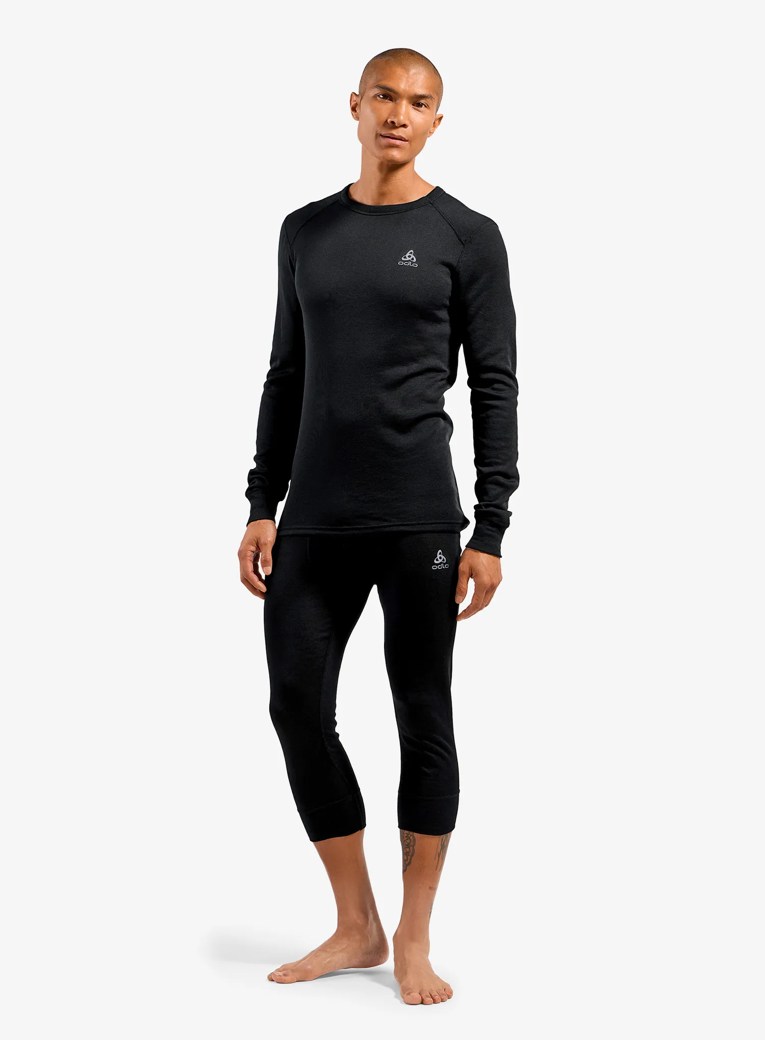 Hanorac termic Odlo Active Warm Eco BL Top Crew Neck LS - black