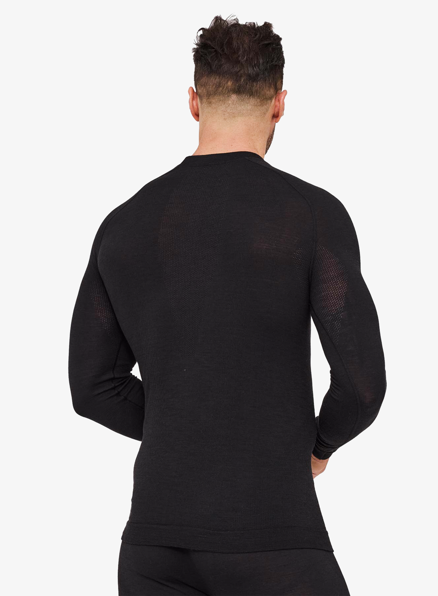 Bluza de corp Brubeck Active Merino Longsleeve - black