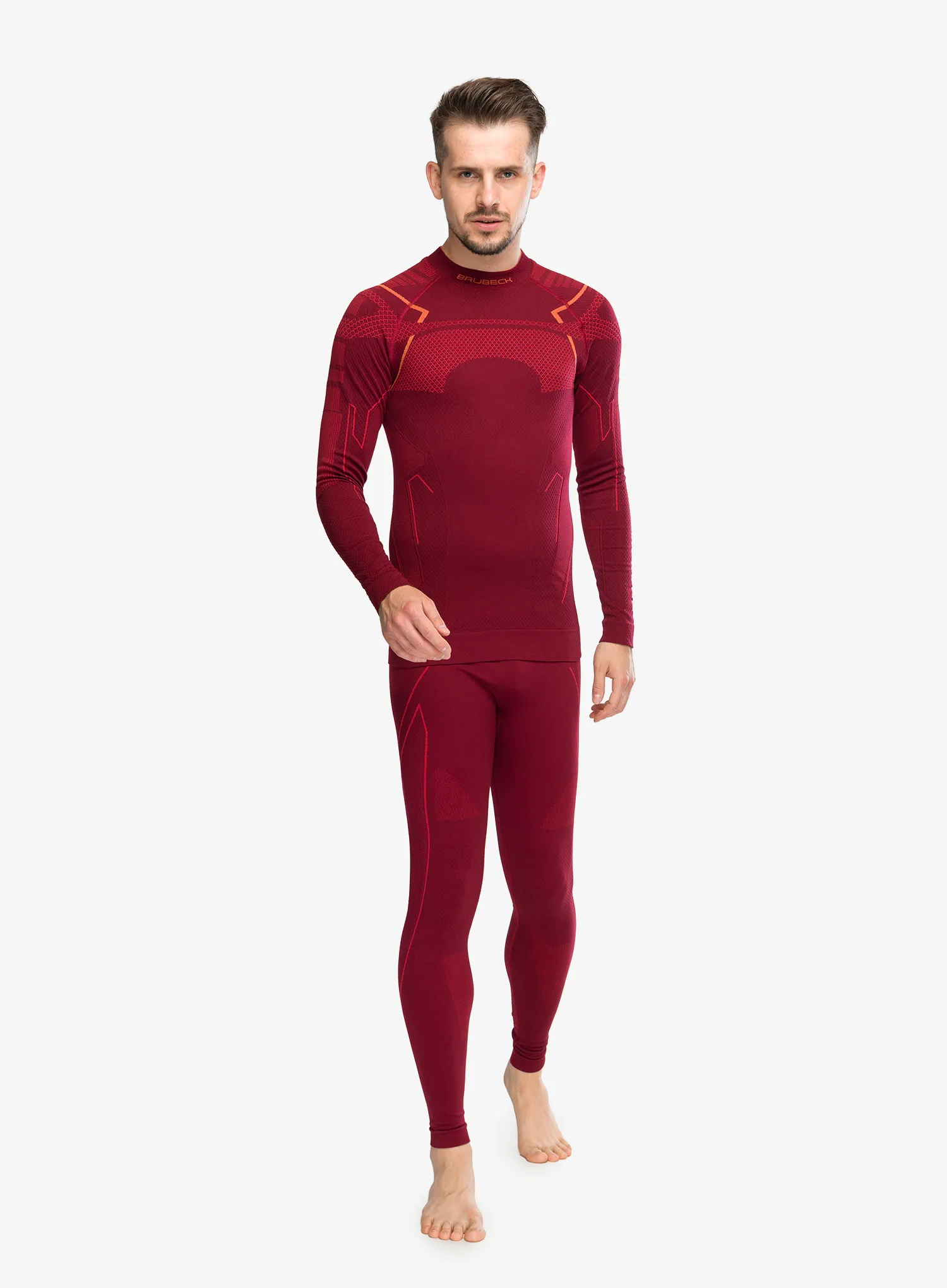 Bluza de corp Brubeck Thermo - burgundy