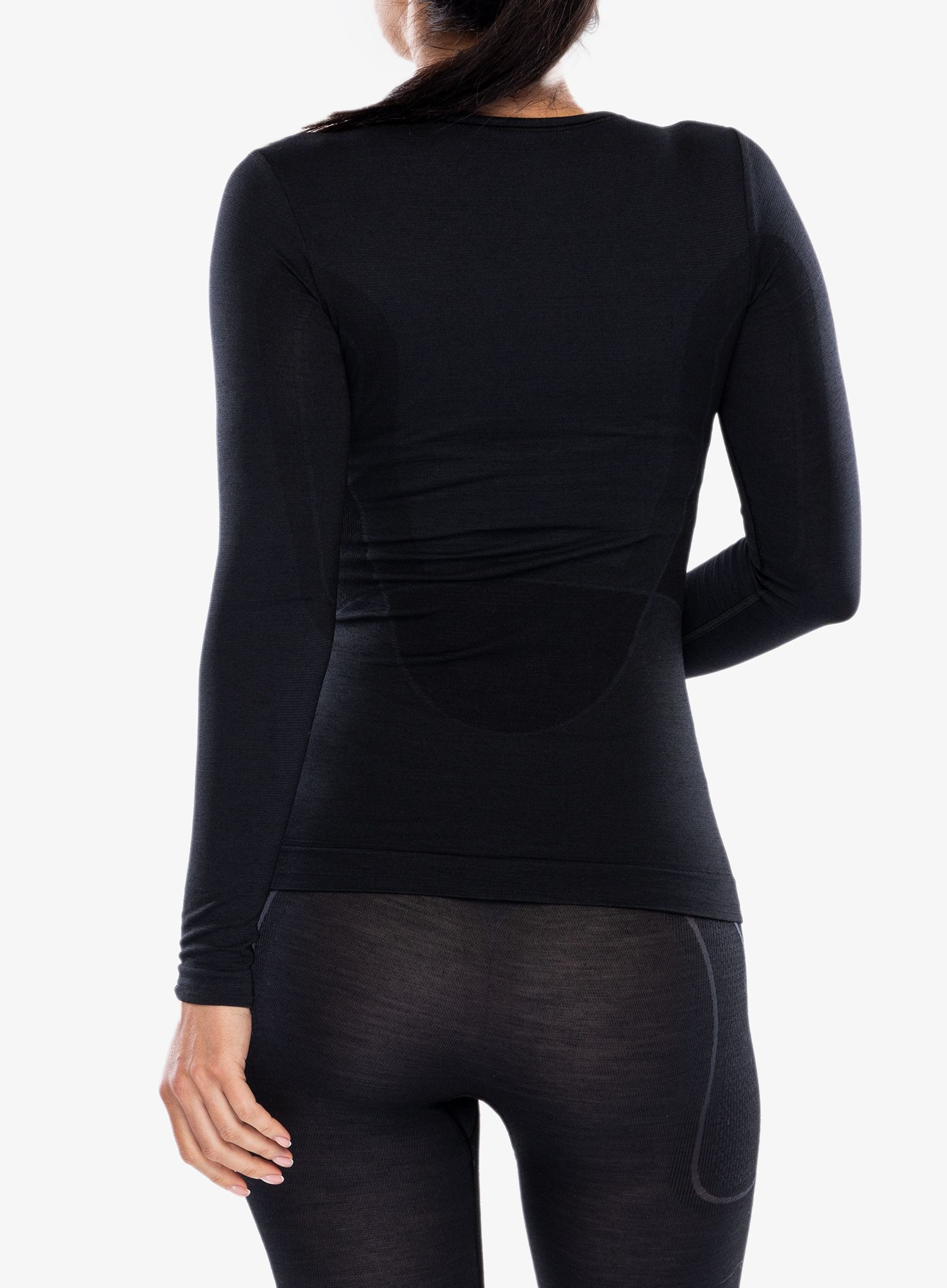 Bluza de corp femei Brubeck Comfort Wool Long Sleeved Shirt - black