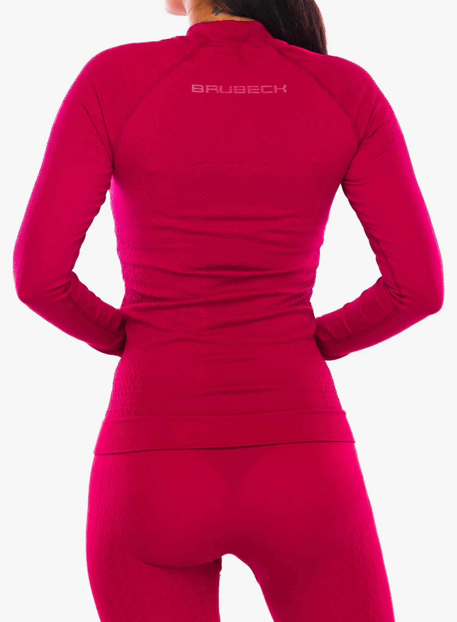 Bluza de corp femei Brubeck Extreme Thermo Sweatshirt - burgundy