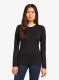 Bluza de corp femei Icebreaker 260 Tech L/S Crewe - black