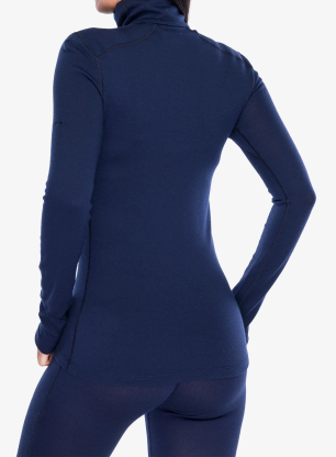 Bluza de corp femei Icebreaker 260 Tech L/S Half Zip - midnight navy