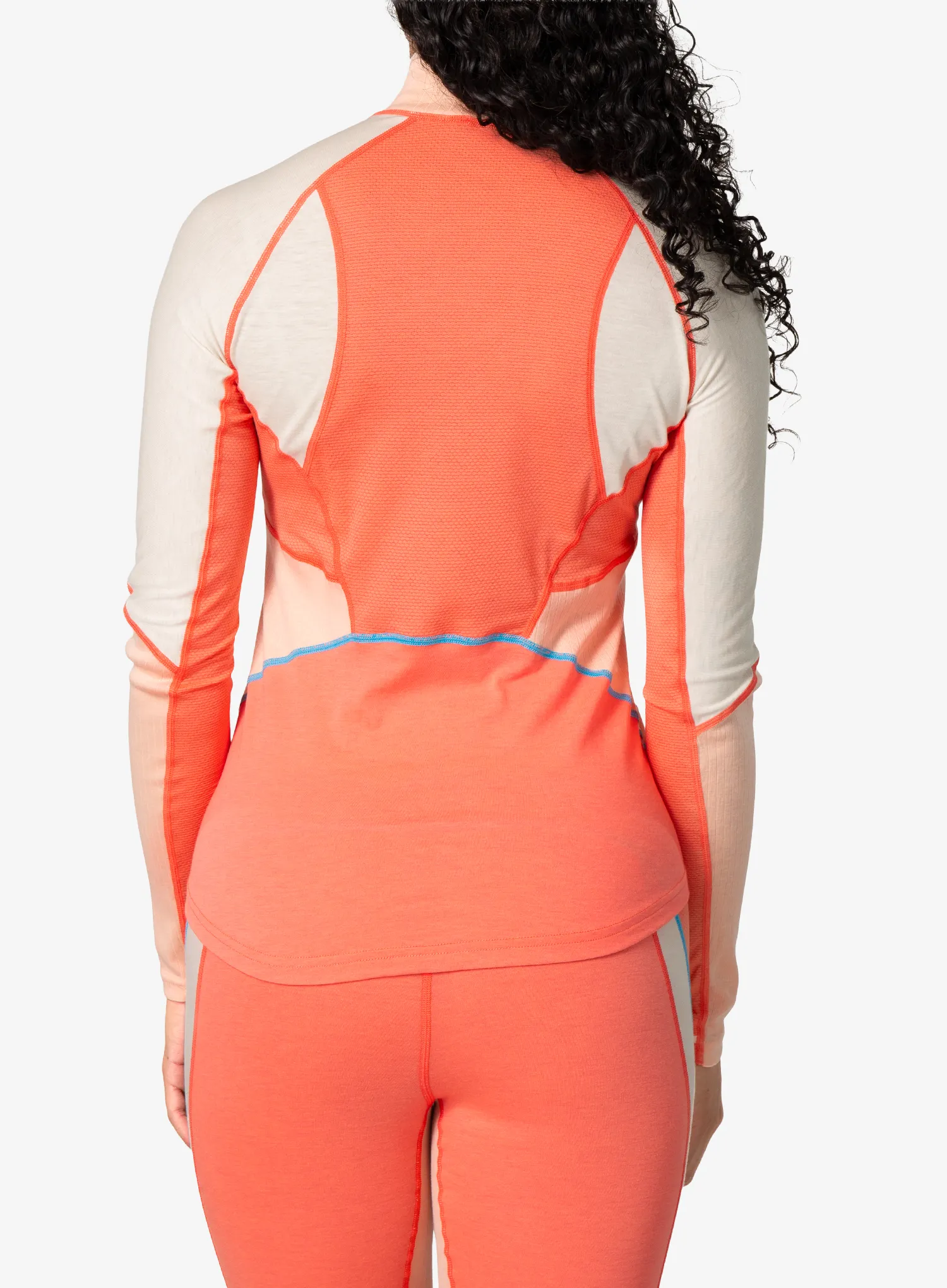 Bluza de corp femei Kari Traa Alma Half Zip - coral