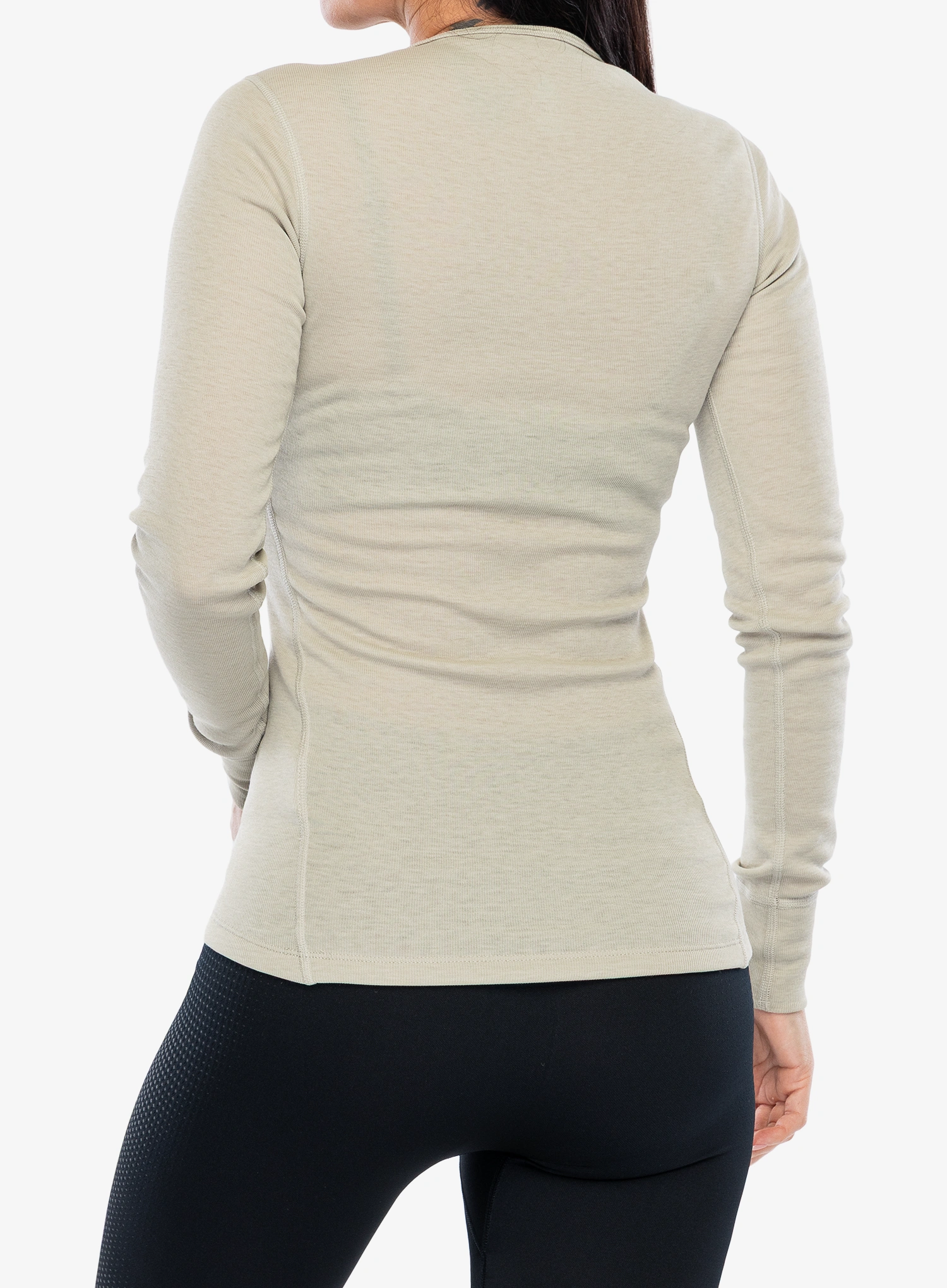 Bluza de corp femei Odlo Active Warm Eco BL Top Crew Neck LS - agate gray