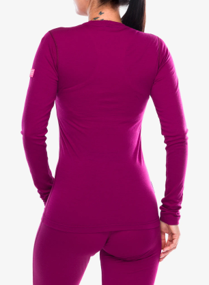 Bluza de corp femei Sensor Merino Active Tee L/S - lilla