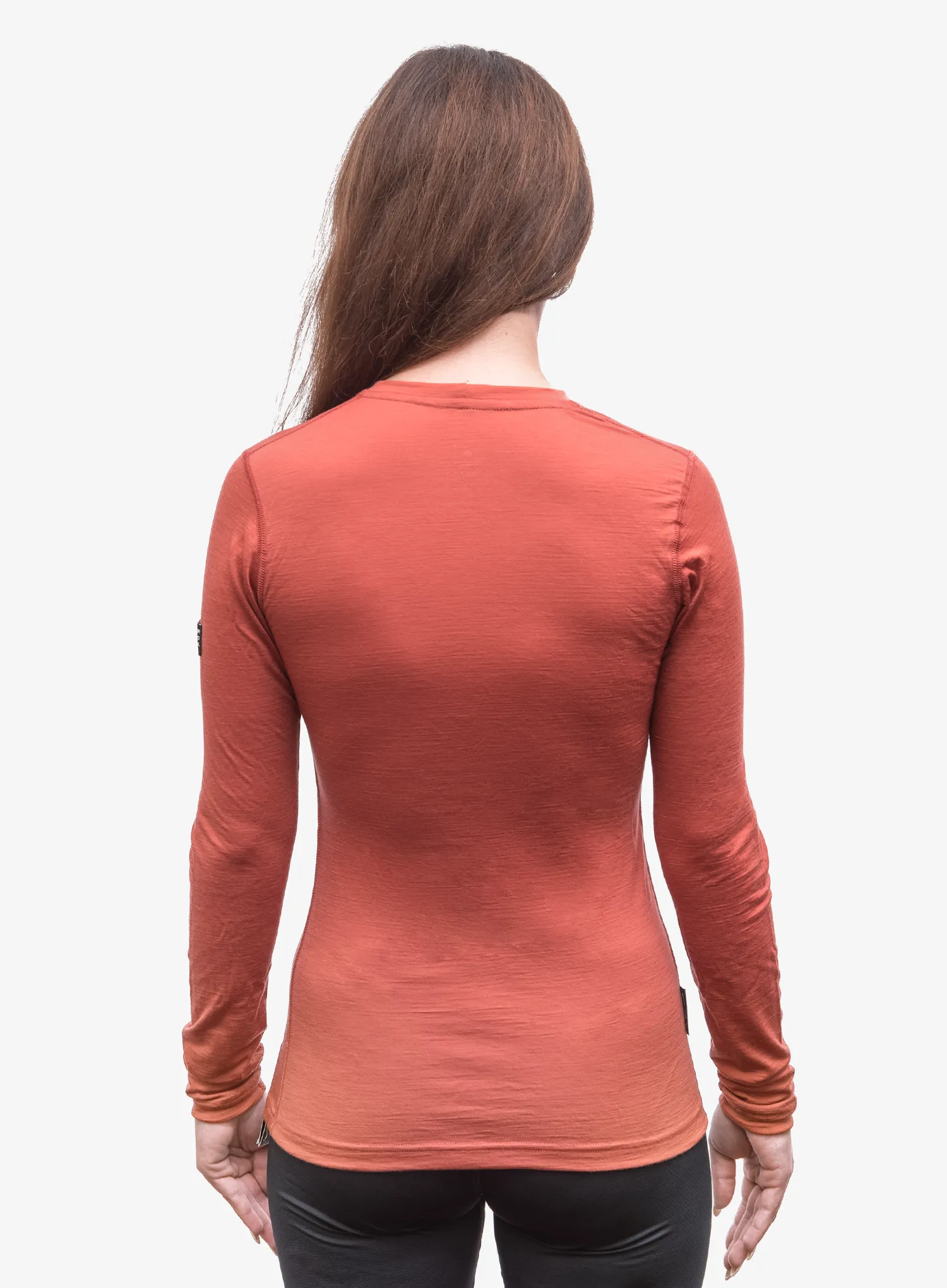 Bluza de corp femei Sensor Merino Active Tee L/S - terracotta