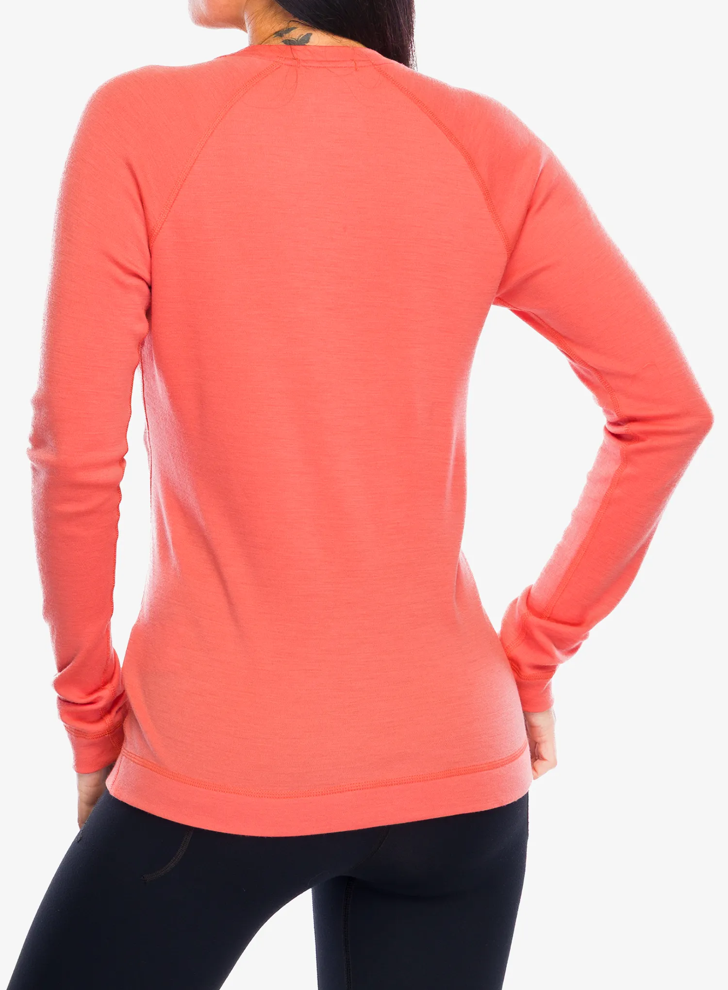 Bluza de corp femei Smartwool Merino 250 Baselayer Crew - coral reef