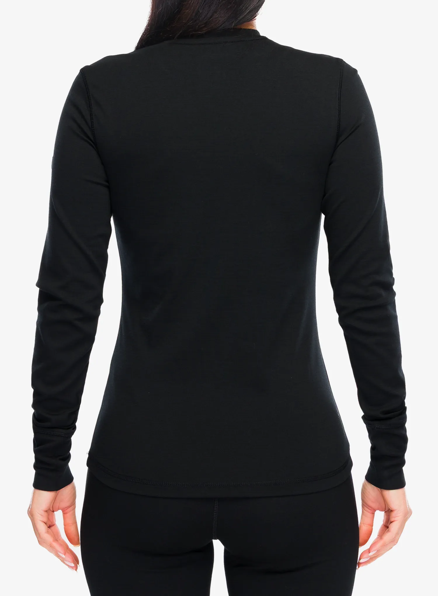Bluza de corp femei Super.natural Lux Base LS - jet black
