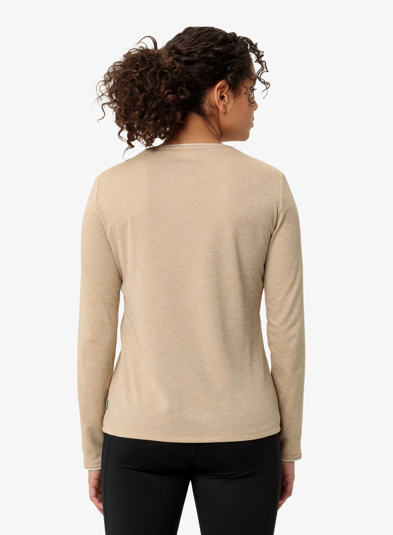 Bluza de corp femei Vaude Essential LS T-Shirt - linen