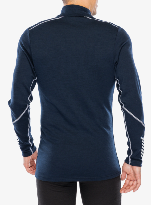 Bluza de corp Helly Hansen LIFA Merino Midweight 1/2 Zip - navy/navy
