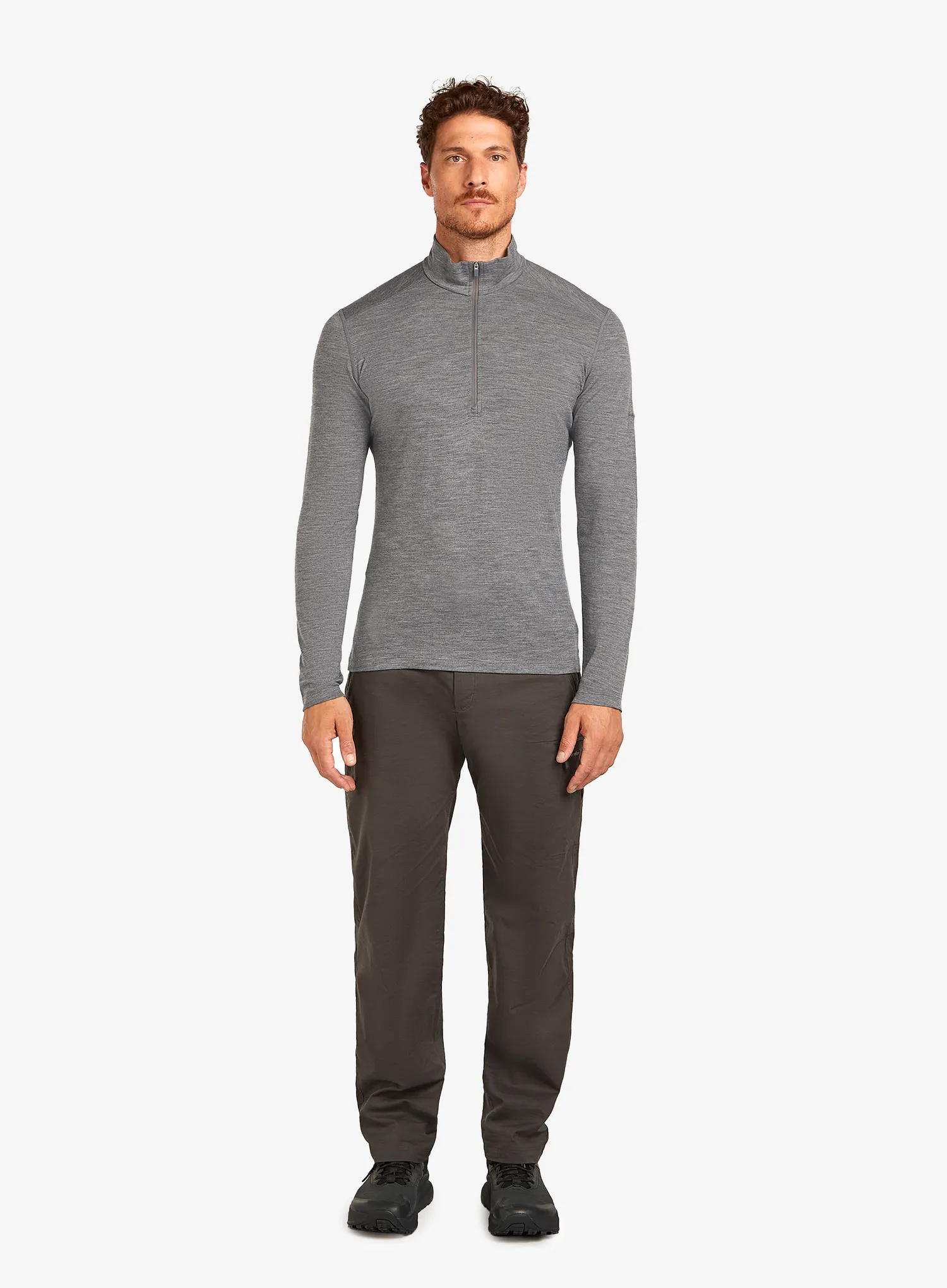Bluza de corp Icebreaker 200 Oasis L/S Half Zip - gritstone hthr