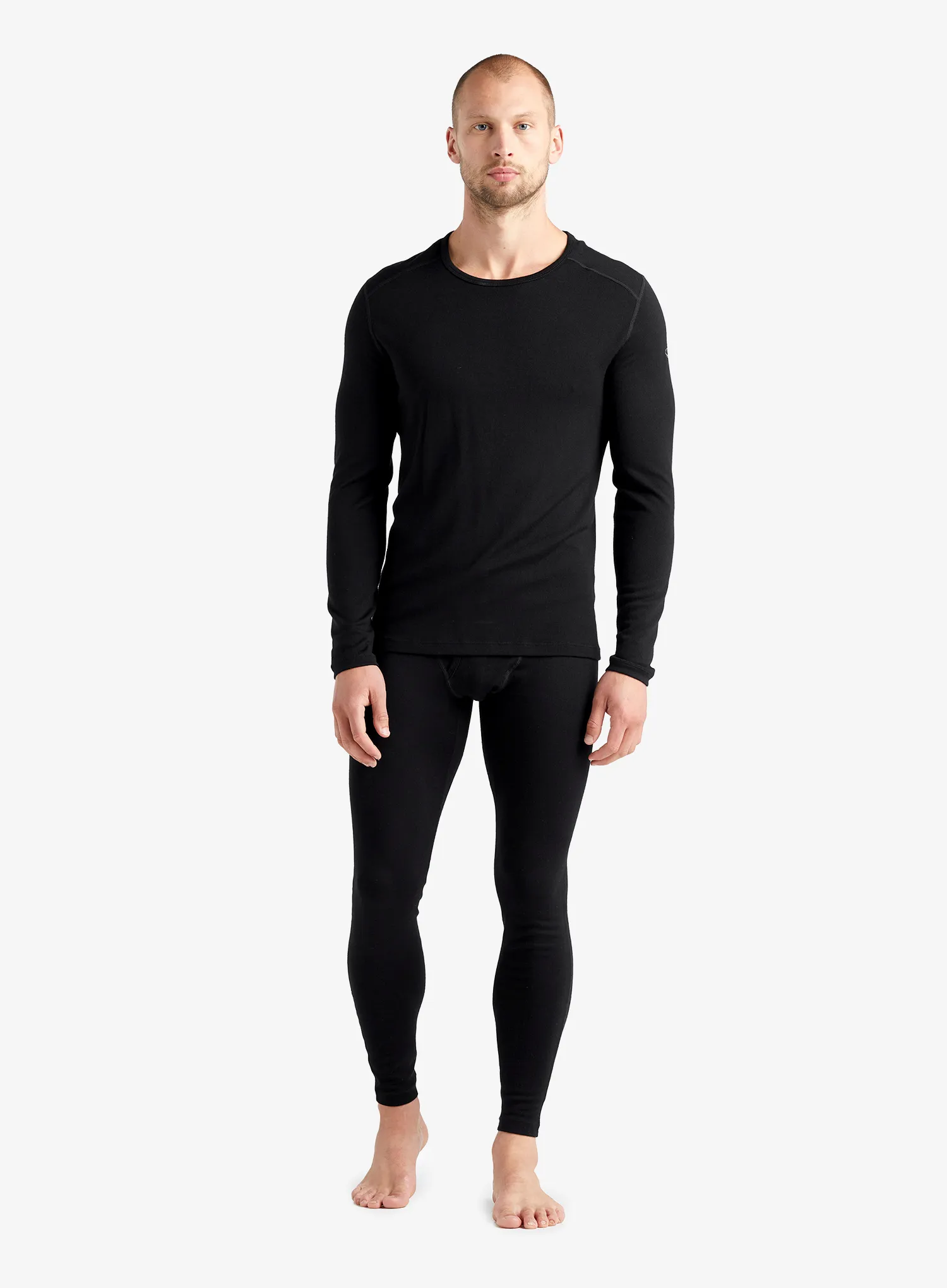 Bluza de corp Icebreaker 260 Tech L/S Crewe - black