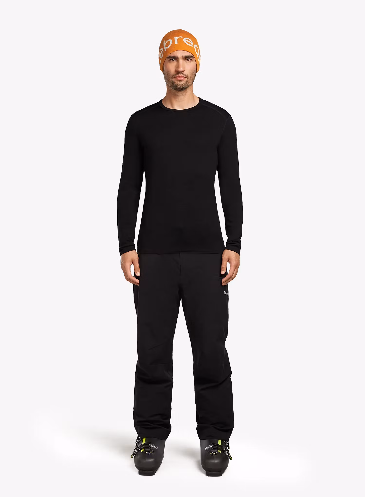 Bluza de corp Icebreaker 260 Tech L/S Crewe - black