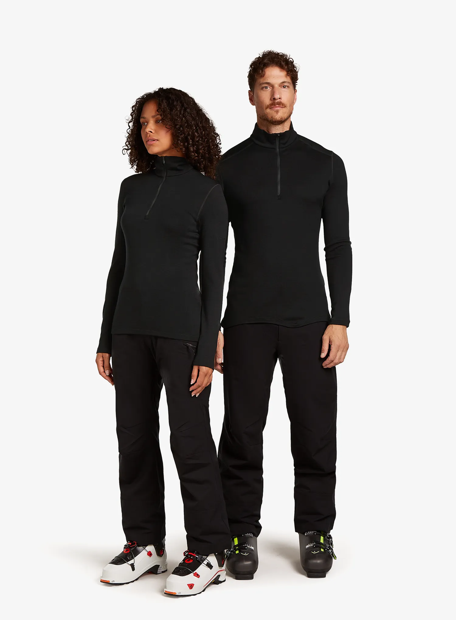Bluza de corp Icebreaker 260 Tech L/S Half Zip - black