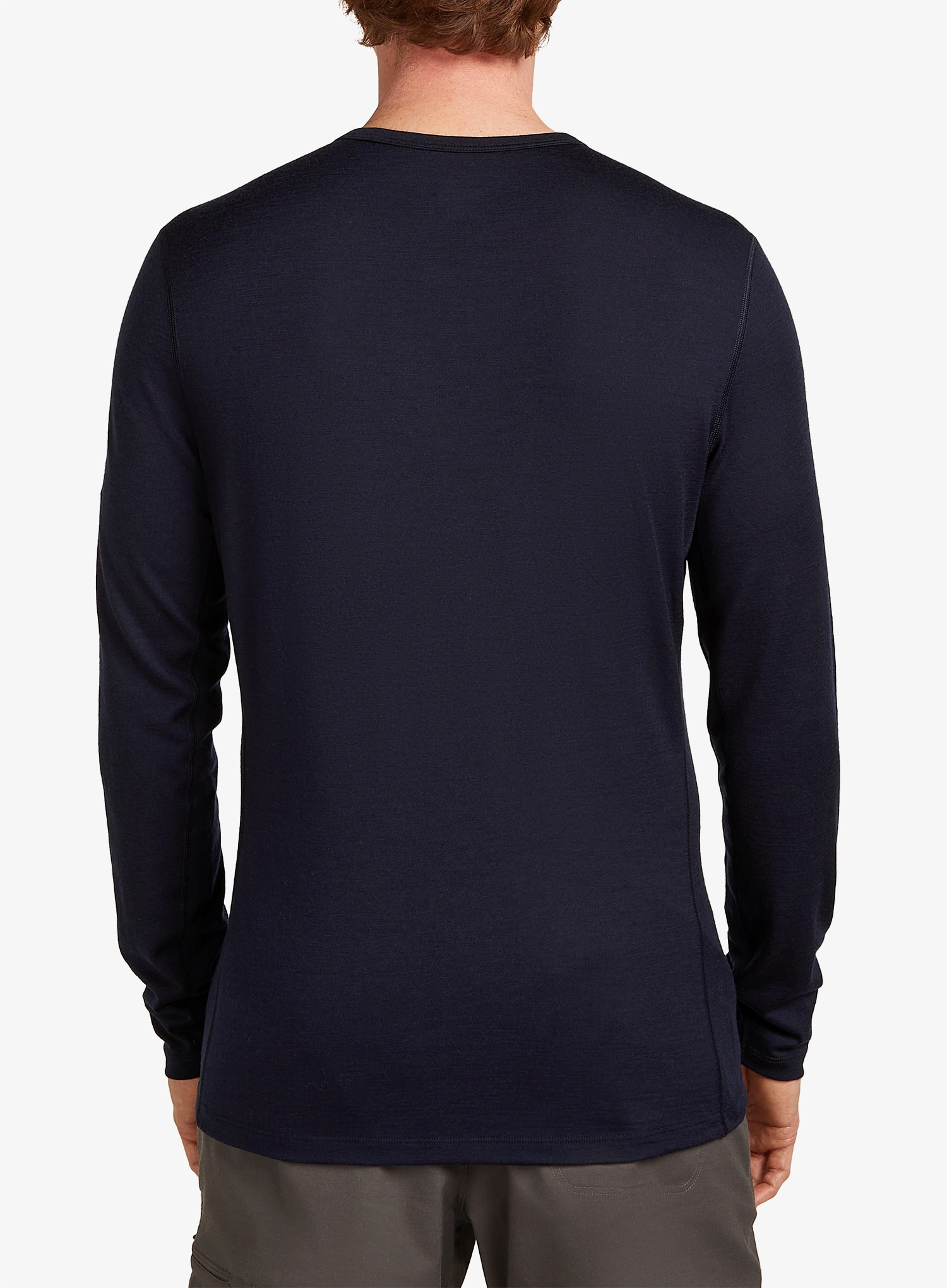 Bluza de corp Icebreaker Merino 200 Oasis LS Crewe Elevation Line - midnight navy